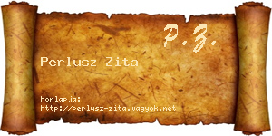 Perlusz Zita névjegykártya